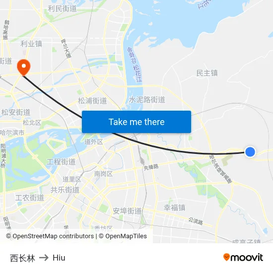 West Changlin to Hiu map