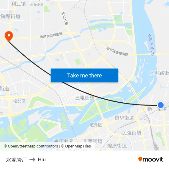 Cement Pipe Factory to Hiu map
