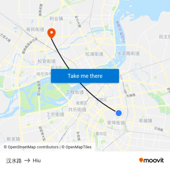 Hanshui Road to Hiu map