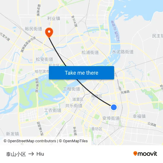 Taishan Residential Complex to Hiu map