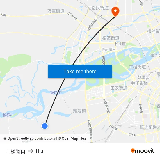 Second Floor Crossing to Hiu map