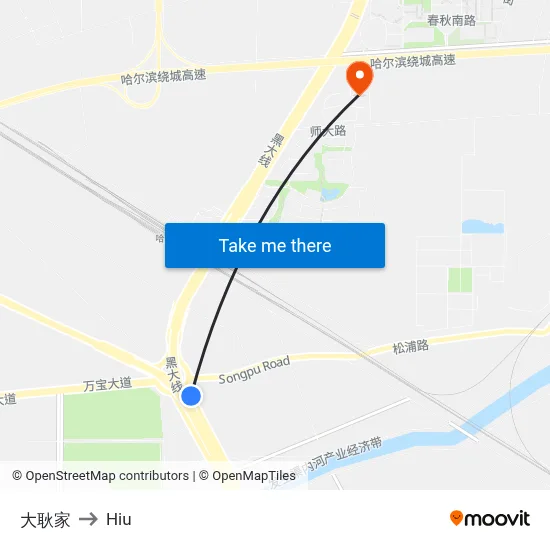 Da Geng Family to Hiu map