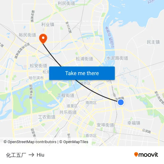 Chemical Plant No. 5 to Hiu map