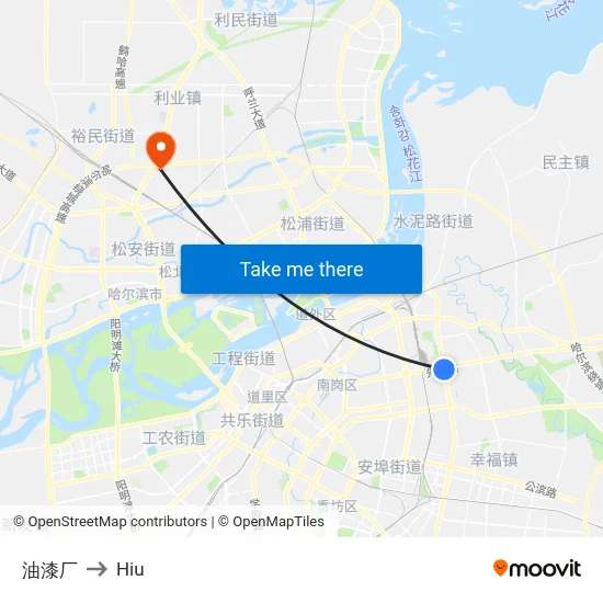 油漆厂 to Hiu map