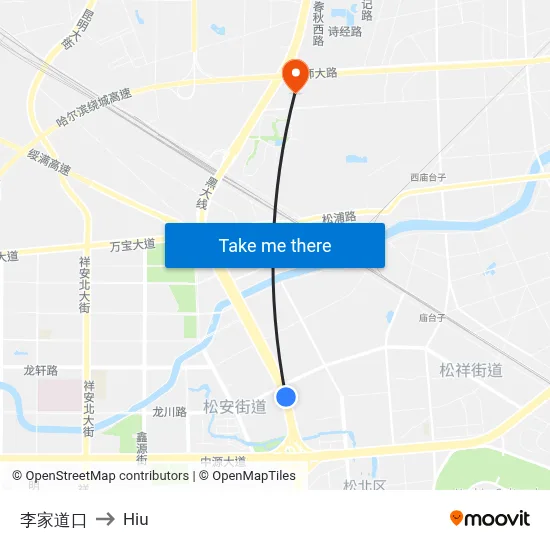 Lijia Crossing to Hiu map
