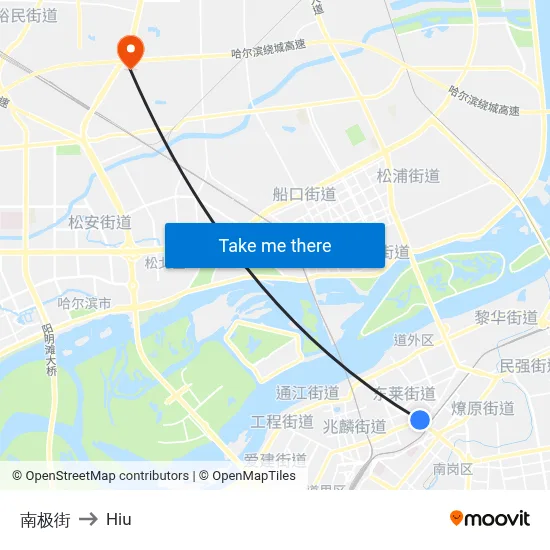 Nanji Street to Hiu map
