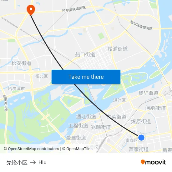 Pioneer Residential Complex to Hiu map