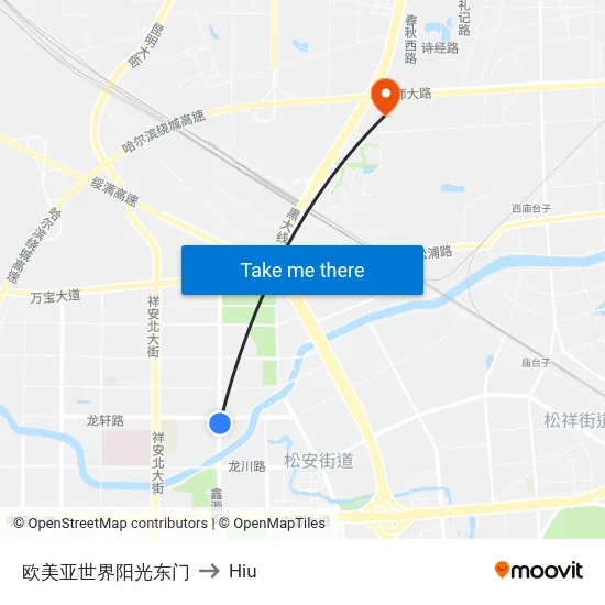 Oumeia World Sunshine East Gate to Hiu map