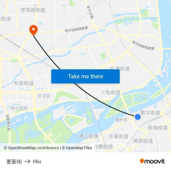 Renewal Street to Hiu map