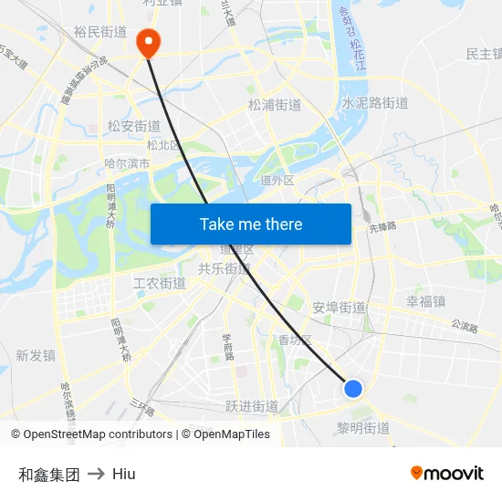 Hexin Group to Hiu map