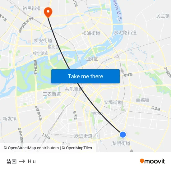 Nursery to Hiu map