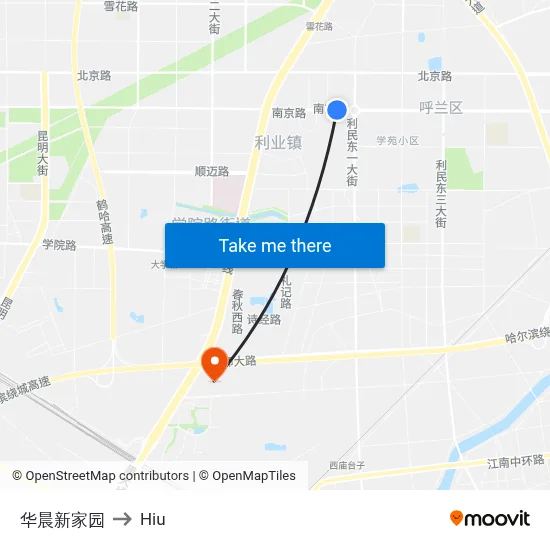 Huachen New Home to Hiu map