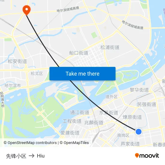 Pioneer Residential Complex to Hiu map