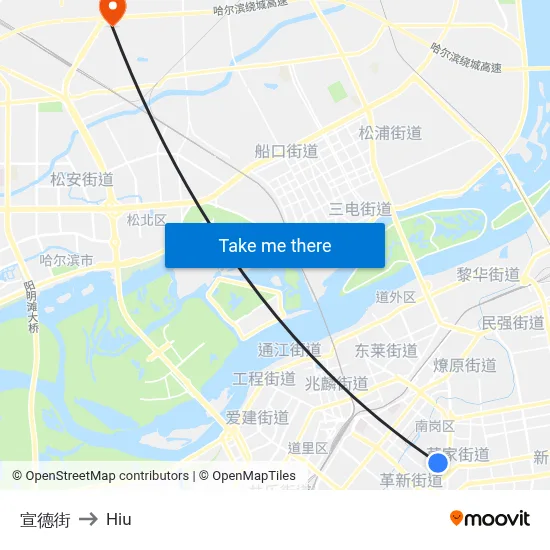 Xuande Street to Hiu map