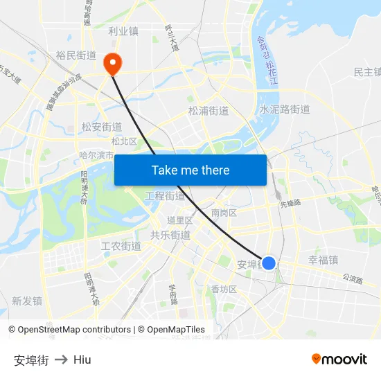 An Bu Street to Hiu map