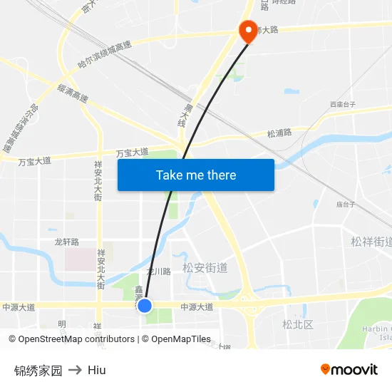 Jinxiu Homeland to Hiu map