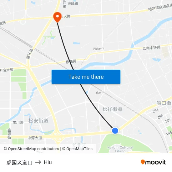 Tiger Garden Old Crossing to Hiu map