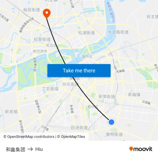 Hexin Group to Hiu map