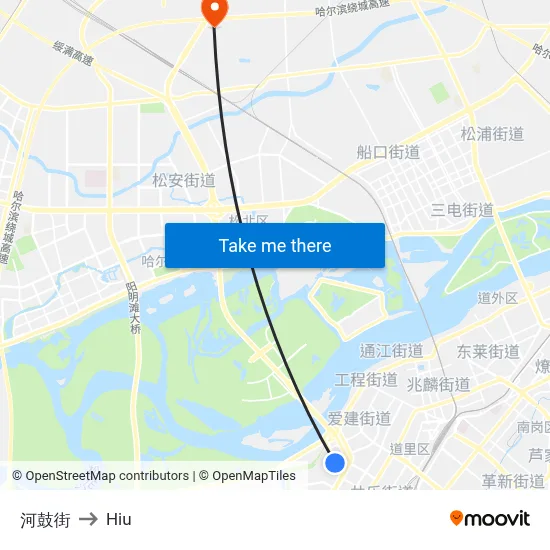 Hegu Street to Hiu map