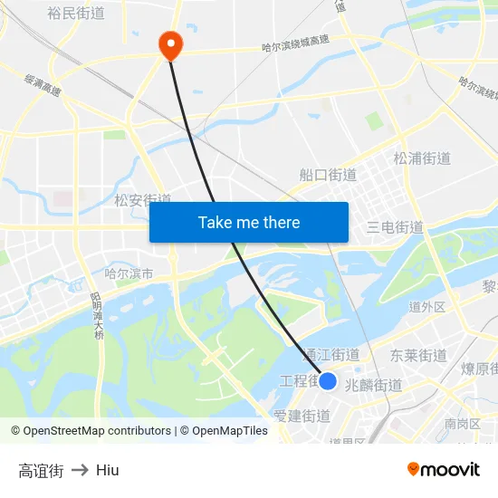 Gaoyi Street to Hiu map