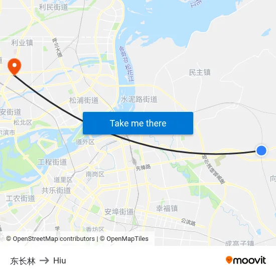 East Changlin to Hiu map