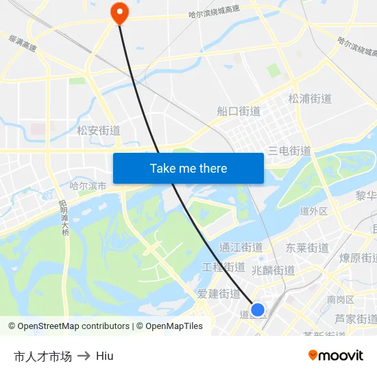 City Talent Market to Hiu map