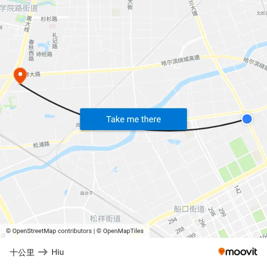 Ten Kilometers to Hiu map