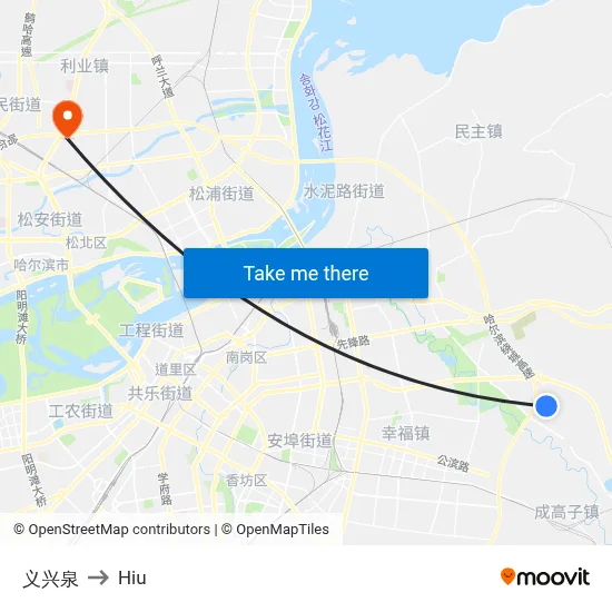 Yixing Spring to Hiu map