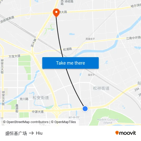 Shenghengji Plaza to Hiu map