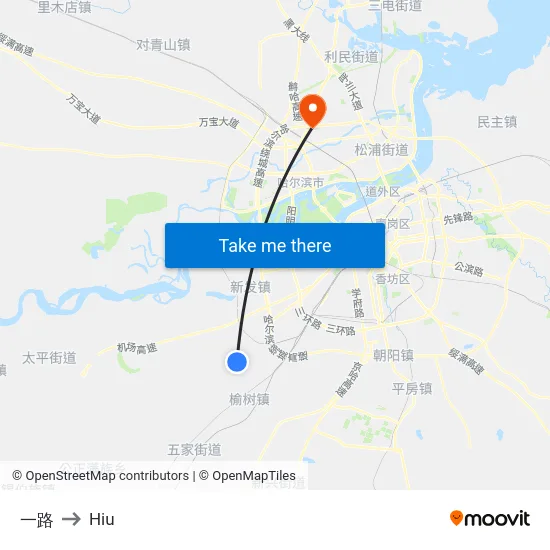 一路 to Hiu map