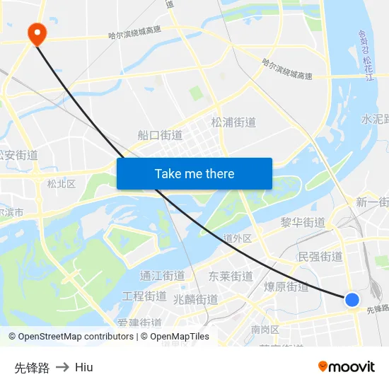 Pioneer Road to Hiu map