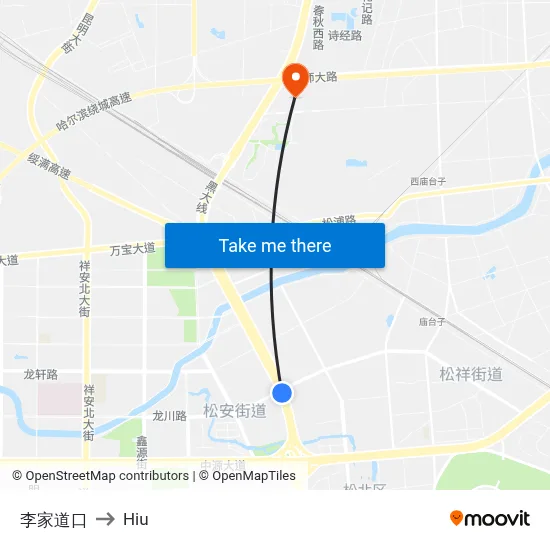 Lijia Crossing to Hiu map