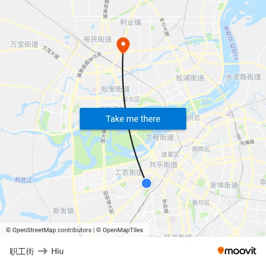 Staff Street to Hiu map