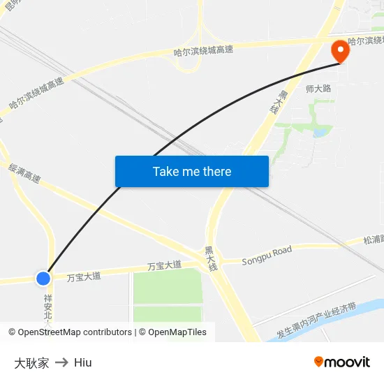 Da Geng Family to Hiu map