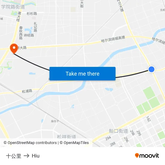 Ten Kilometers to Hiu map