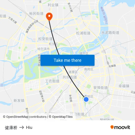 Health Bridge to Hiu map