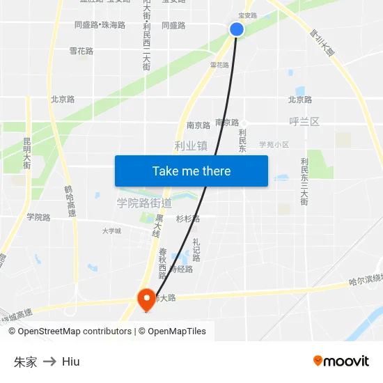 Zhu Family to Hiu map