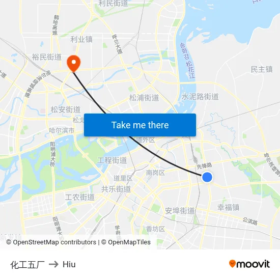 Chemical Plant No. 5 to Hiu map