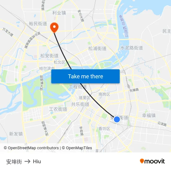 An Bu Street to Hiu map