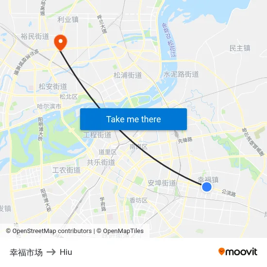 Happiness Market to Hiu map