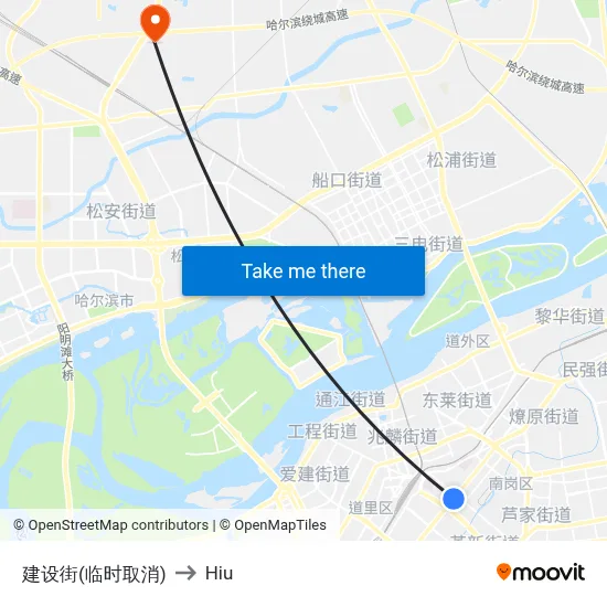 Construction Street (Temporarily Cancelled) to Hiu map
