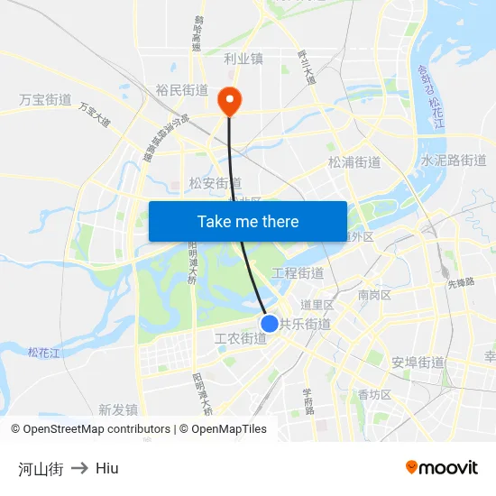 Heshan Street to Hiu map