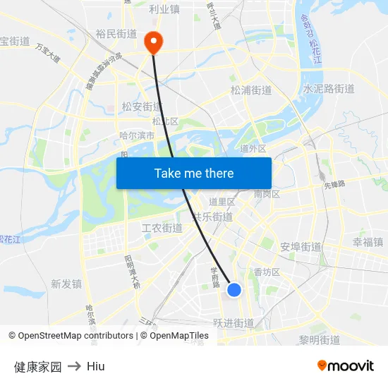 Healthy Home to Hiu map