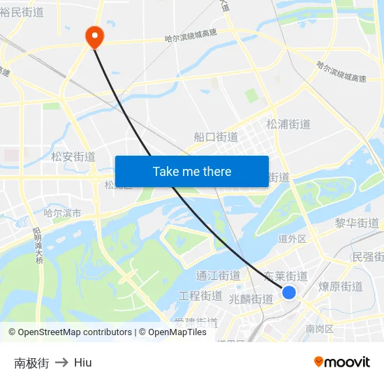 南极街 to Hiu map