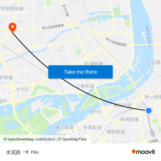 Cement Road to Hiu map
