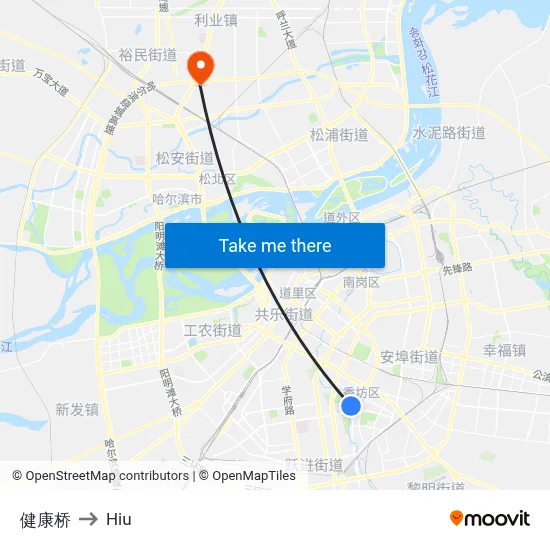 Health Bridge to Hiu map