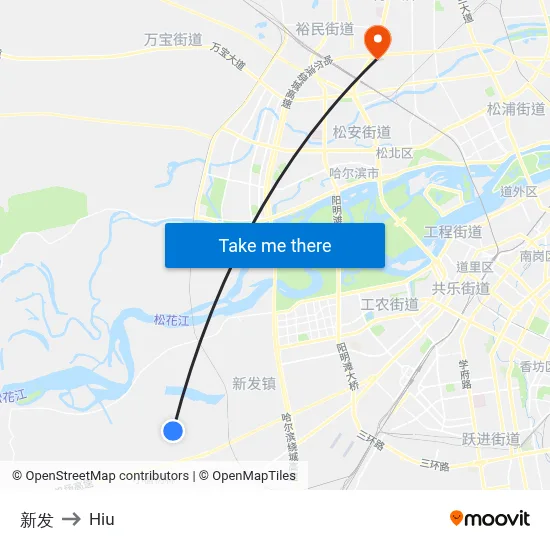 New Development to Hiu map