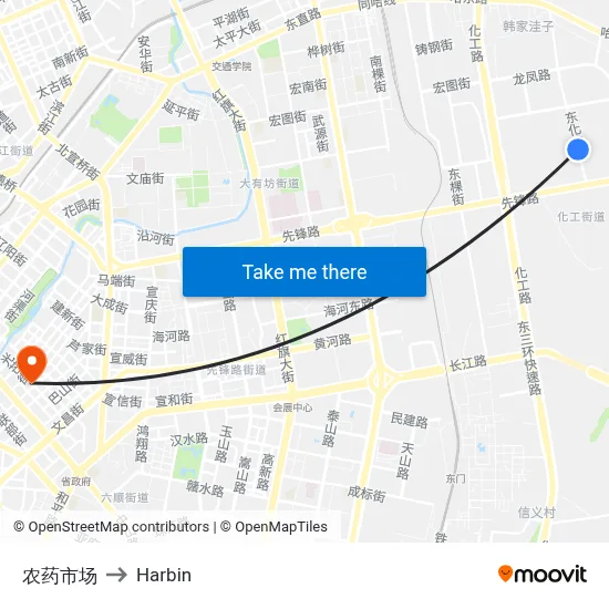 Pesticide Market to Harbin map
