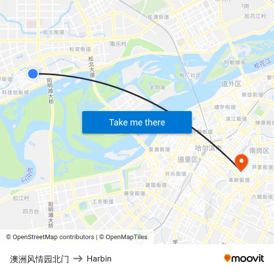 Australian Style Garden North Gate to Harbin map