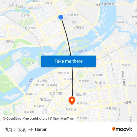 904 Building to Harbin map